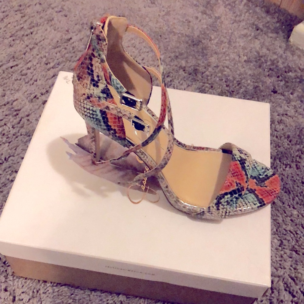 Women snake skin Sandal